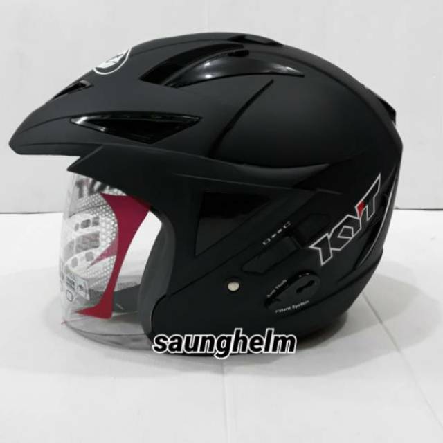 helm kyt scorpion king black doff