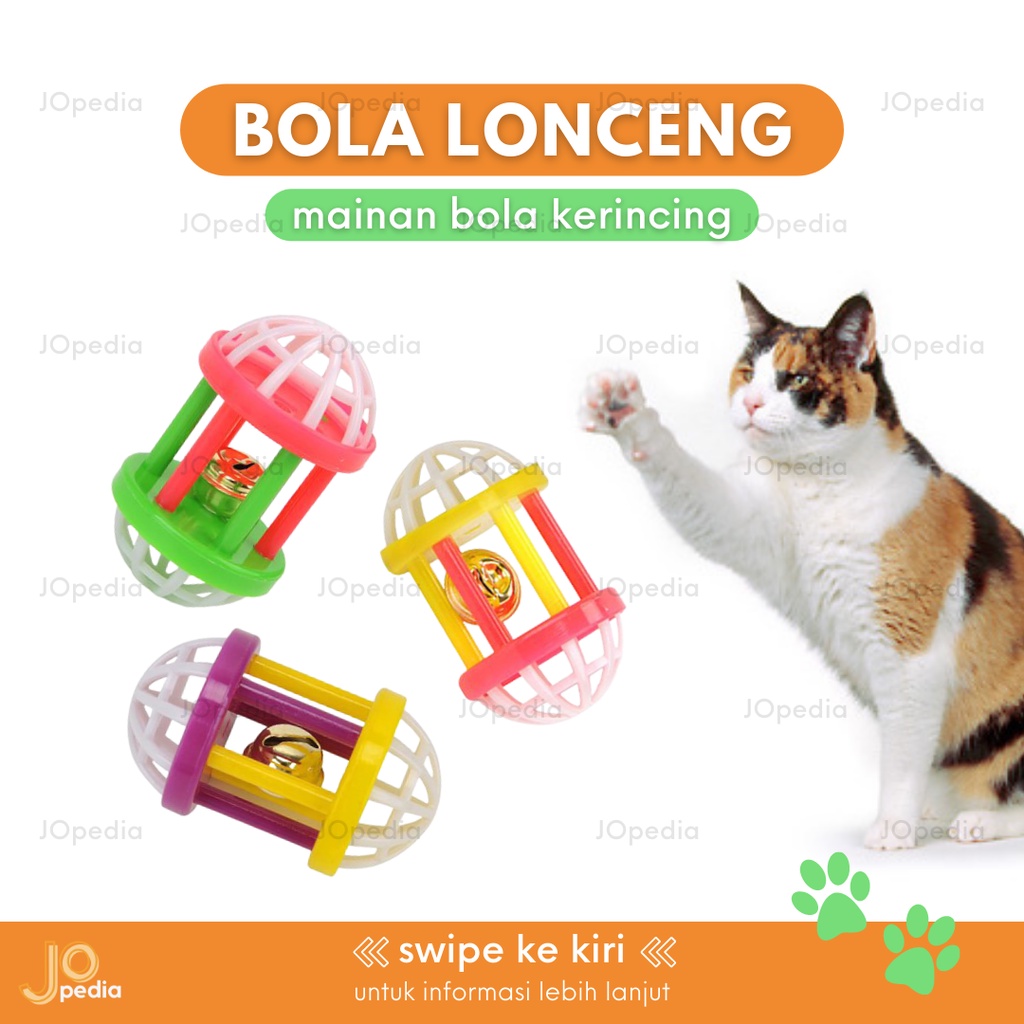 BOLA LONCENG B Mainan Kucing Anjing Gigit Kerincingan Dog Cat Toy