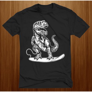 DECKS KIDS T SHIRT GLOW  IN THE DARK  DINO SURFING KAOS  ANAK  