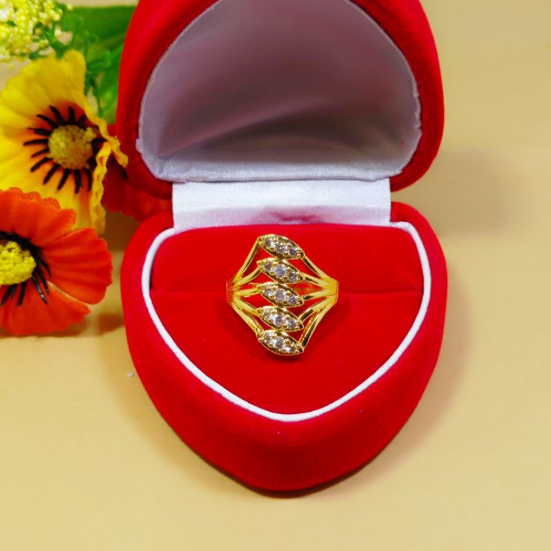 cincin dewasa permata mewah, perhiasan xuping