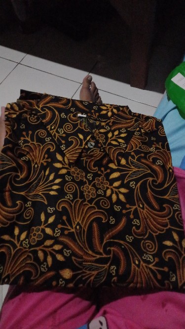 Ori Karyaku Couple Lamaran Gamis Muslim Batik Brokat Premium Modern Kondangan