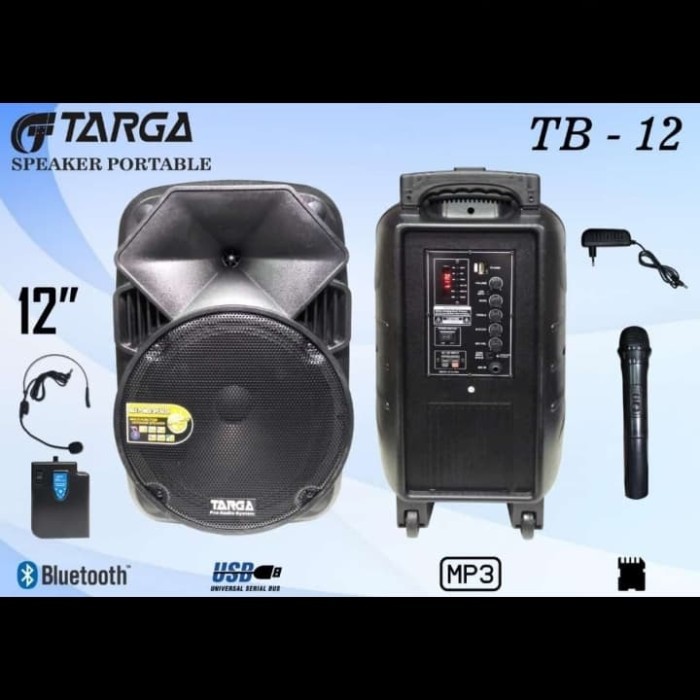 SPEAKER PORTABLE TARGA TB-12 POWER SPEAKER BLUETOOTH