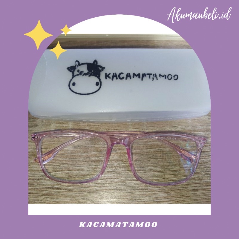Dijual kacamata CR 8036 minus + silinder merek kacamatamoo