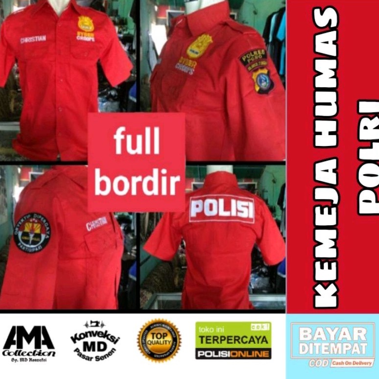 kemeja humas polri seragam humas polri baju humas polri