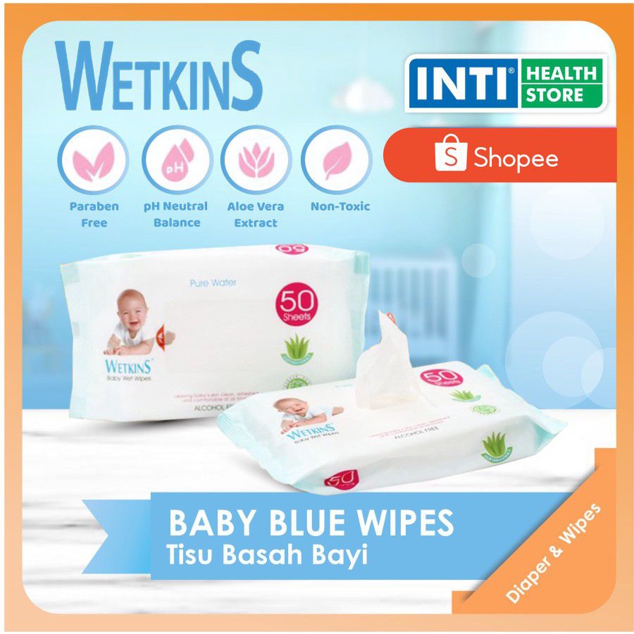 WETKINS | Tisu Basah Bayi 50's