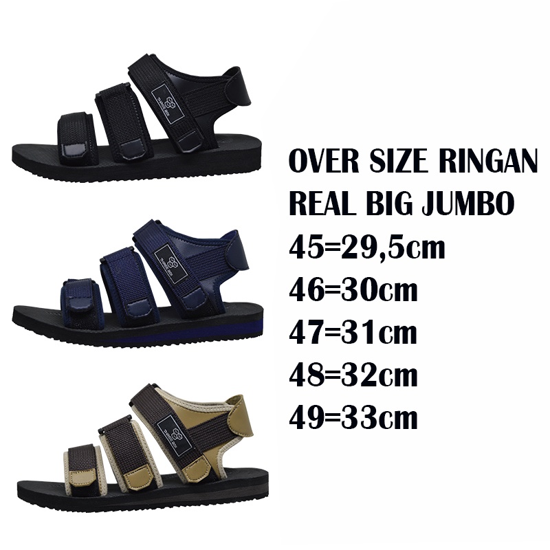 THREE BOX - Sandal Gunung Rainier Pria Outdoor Traveling Hiking Big Jumbo Ringan Oversize 45 46 47 48 49 ORIGINAL