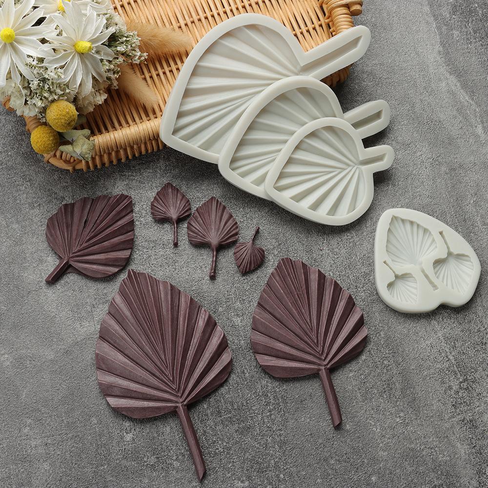 Suyo Cetakan Kue / Coklat Bentuk Daun Palem Bahan Silikon