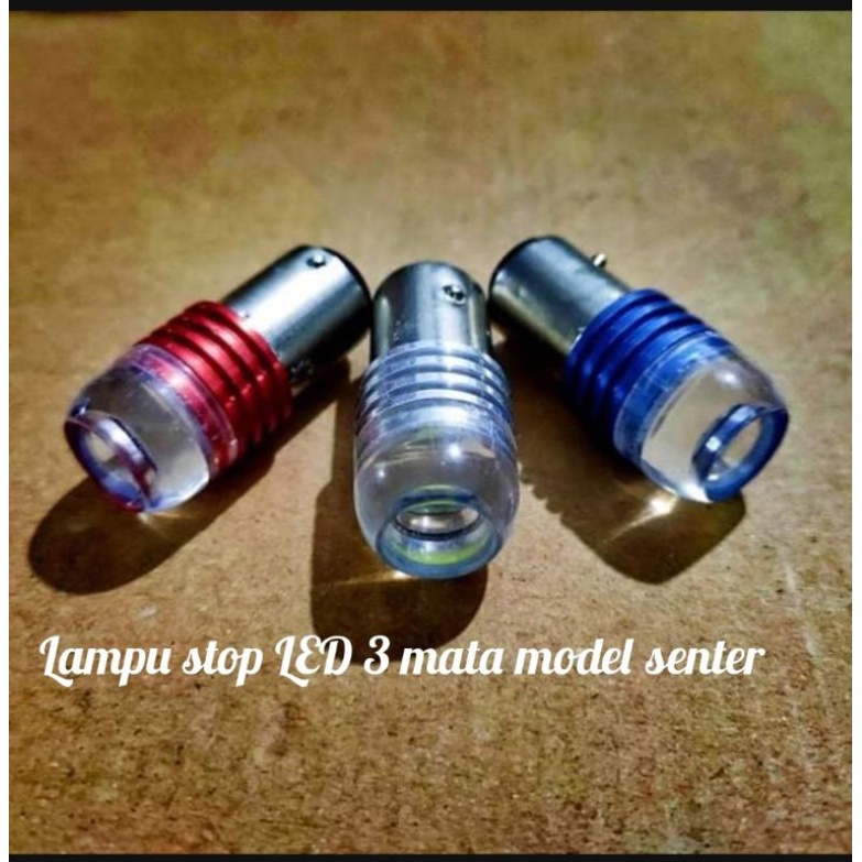 LAMPU STOP LED 3 MATA FLASH MODEL SENTER