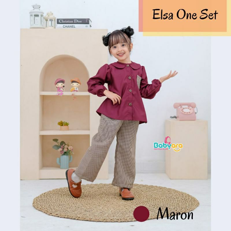 One Set Elsa By Babyara/Setelan Anak Perempuan/Fashion Kekinian Anak Perempuan