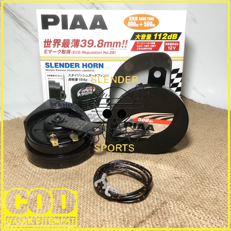 KLAKSON PIAA SLENDER 12V - PIAA SLENDER HORN 12V 112dB