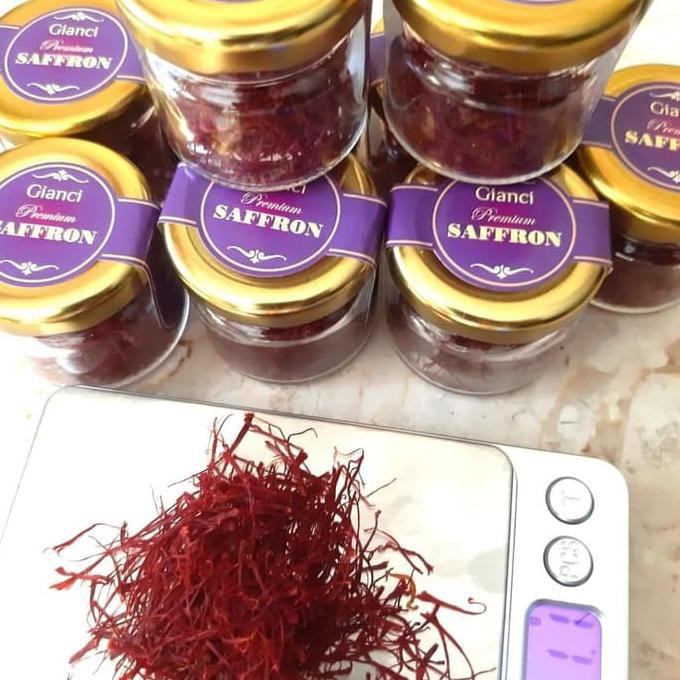 

Bunga Saffron Safron 1 Gr Gram Super Negin Finest Gold 100% Original