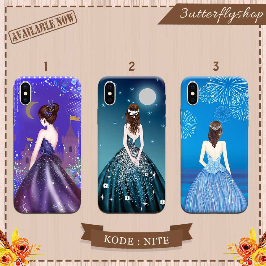 glamour dress girly casing case Oppo Vivo Realme Redmi Xiaomi Samsung Iphone