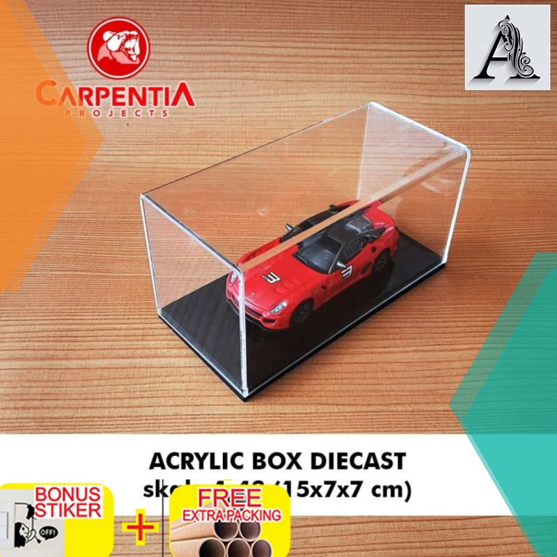 

Promo Acrylic Box Diecast skala 1 : 43 (15x7x7) cm / Case Akrilik Model