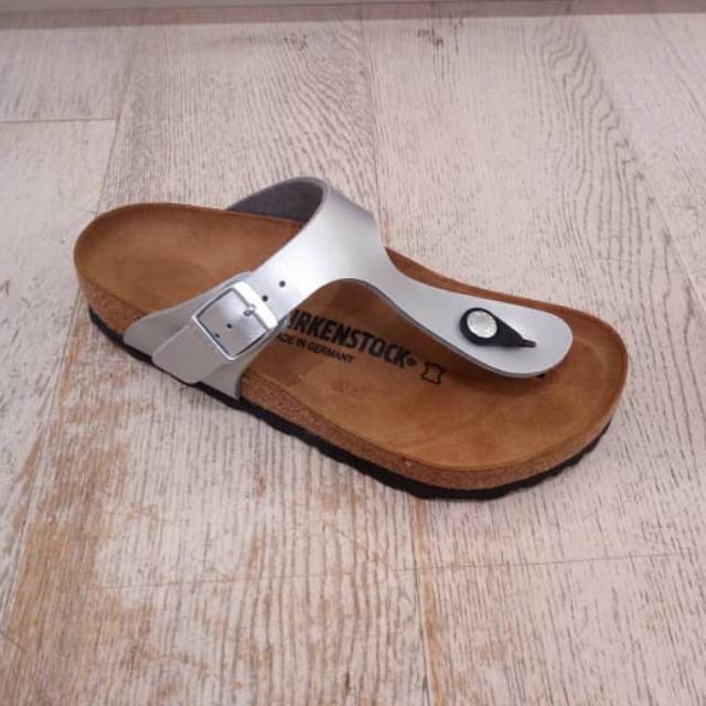 BIRKENSTOCK GIZEH SILVER SIZE 43 SALE