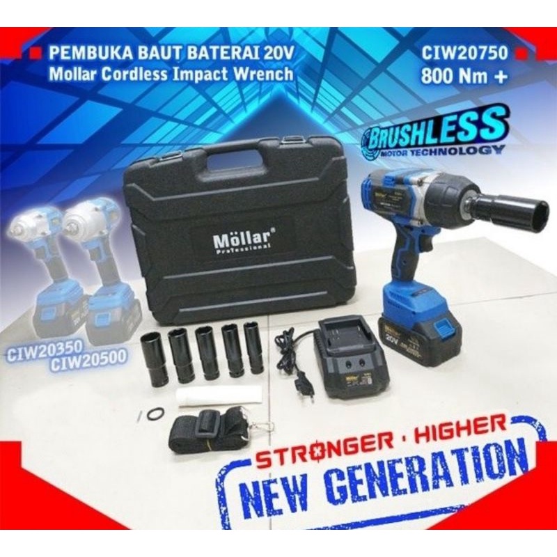 Cordless Air Impact Wrench - Bor Cordless Pembuka Baut - Mesin Buka Baut