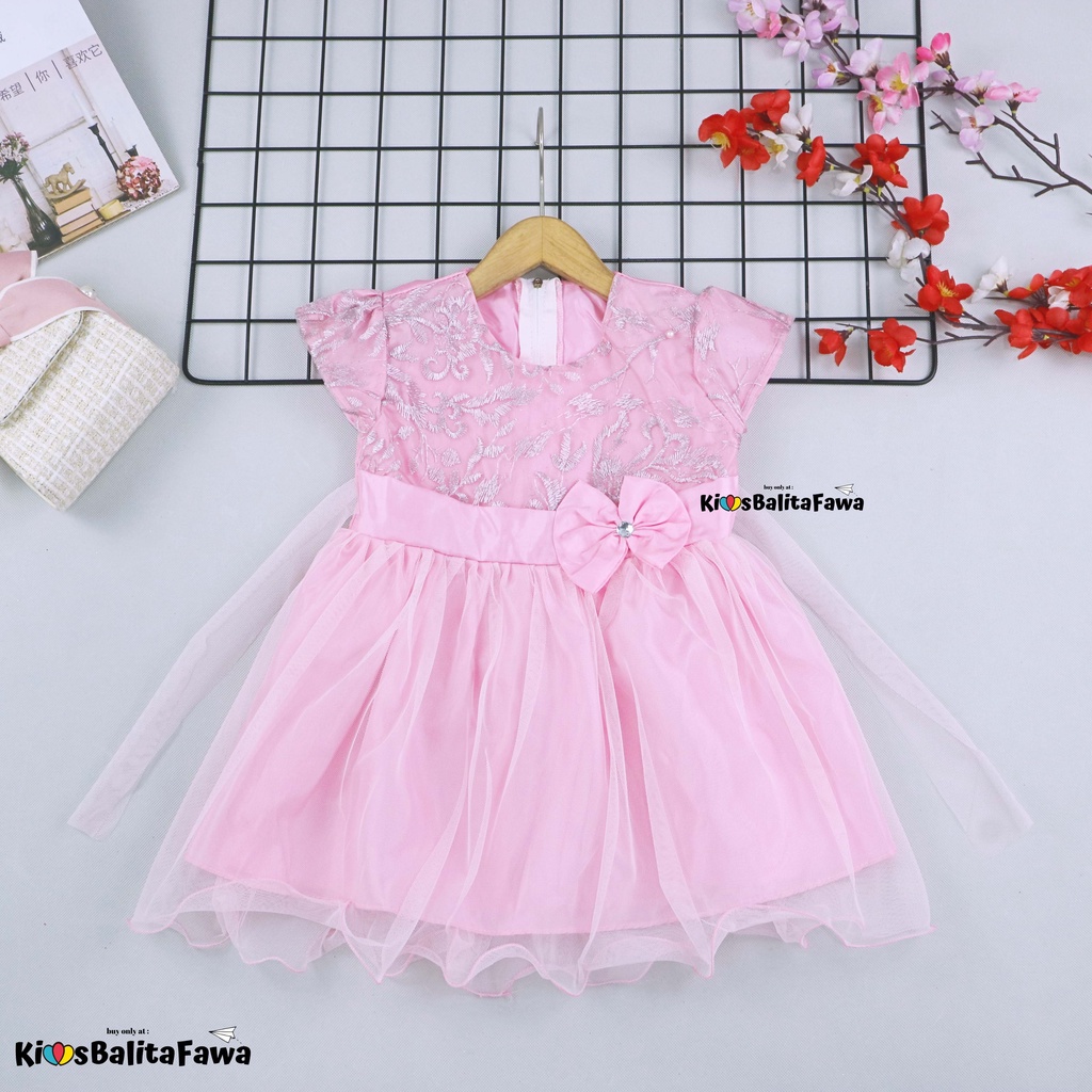 Gaun Baby Bella Uk. 6-18 Bulan / Dress Bayi Murah Baju Perempuan Gaun Pesta Anak Cewek Princess Kids