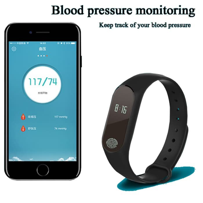 Mi Band 2 looks M2 Heart SmartBand OLED - Smartwatch M2 Smart Band