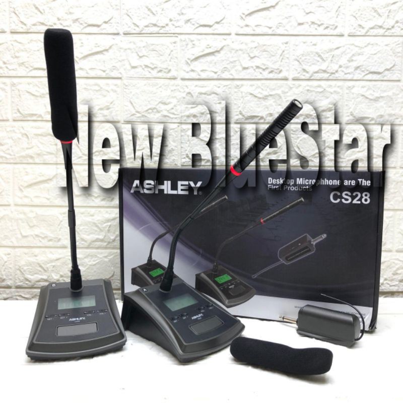 Microphone Wireless Podium Ashley CS28 Original Produk Conference Ashley CS 28 Mic Meja