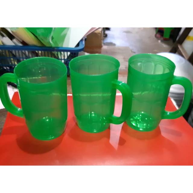 Gelas Cangkir Bir plastik 1 Lusin