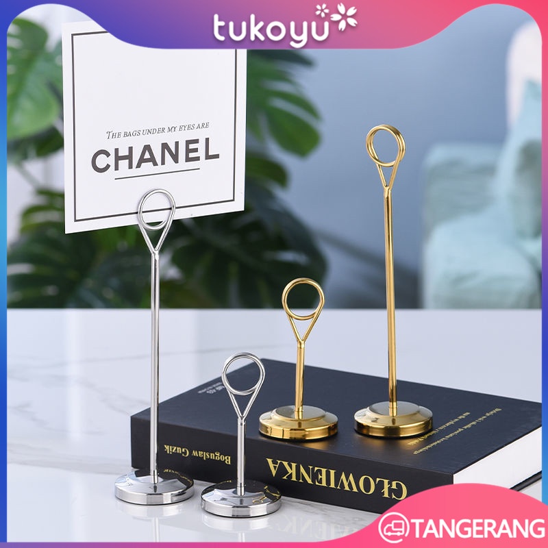 Table Number Menu Stand/Tiang Nomor Meja Atau Card Holder/Table Number Holder Stand