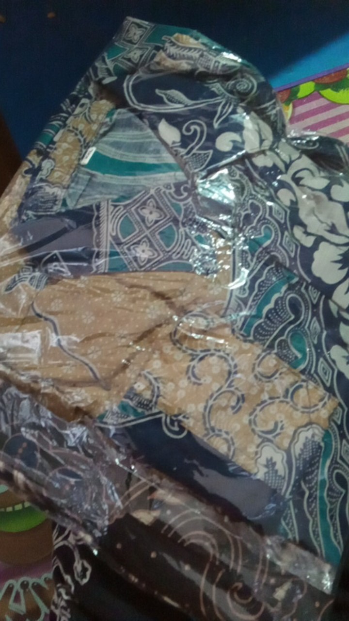 Gamis Batik Kombinasi Ld 110-120