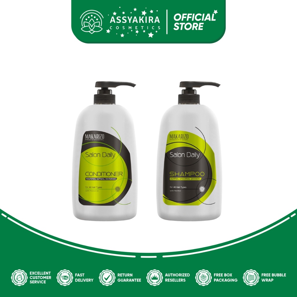 Makarizo Salon Daily Professional Shampoo | Makarizo Salon Daily Professional Conditioner 1000ml