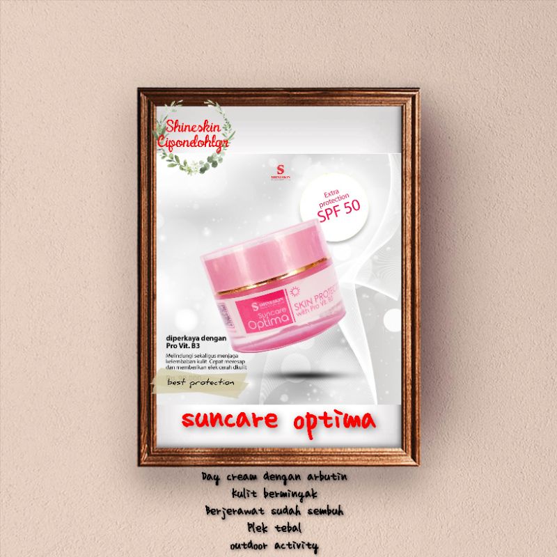 Suncare Optima/day cream/cream siang/day cream spf50/cream wajah berminyak/cream wajah berplek