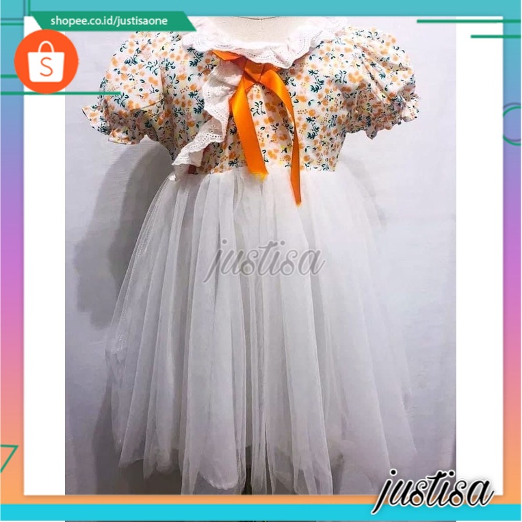 Promo !! Dress anak perempuan / Dress floria pinky classic uk 1-3th