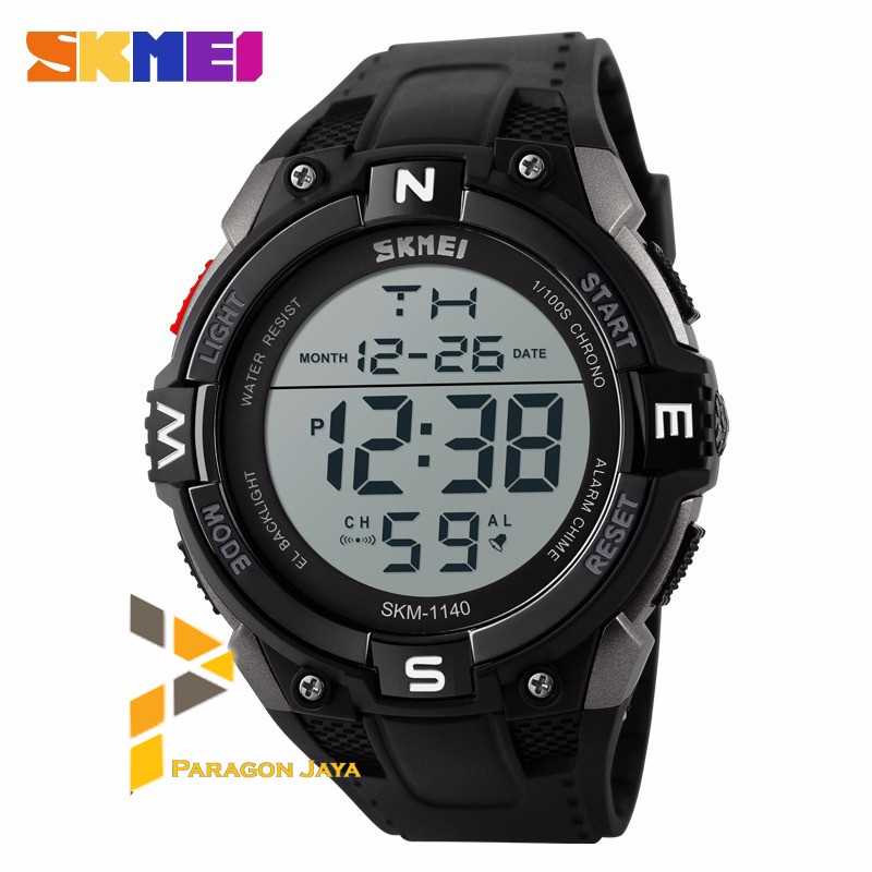 SKMEI Original 1140 Jam Tangan Pria Sport Men Watch Casio - Titanium
