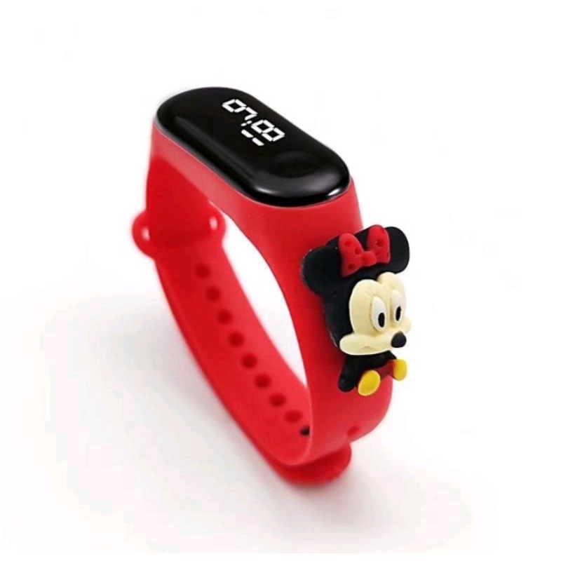 Jam Tangan Elektronik led motif Kartun /Jam Karakter Anak  (011R)