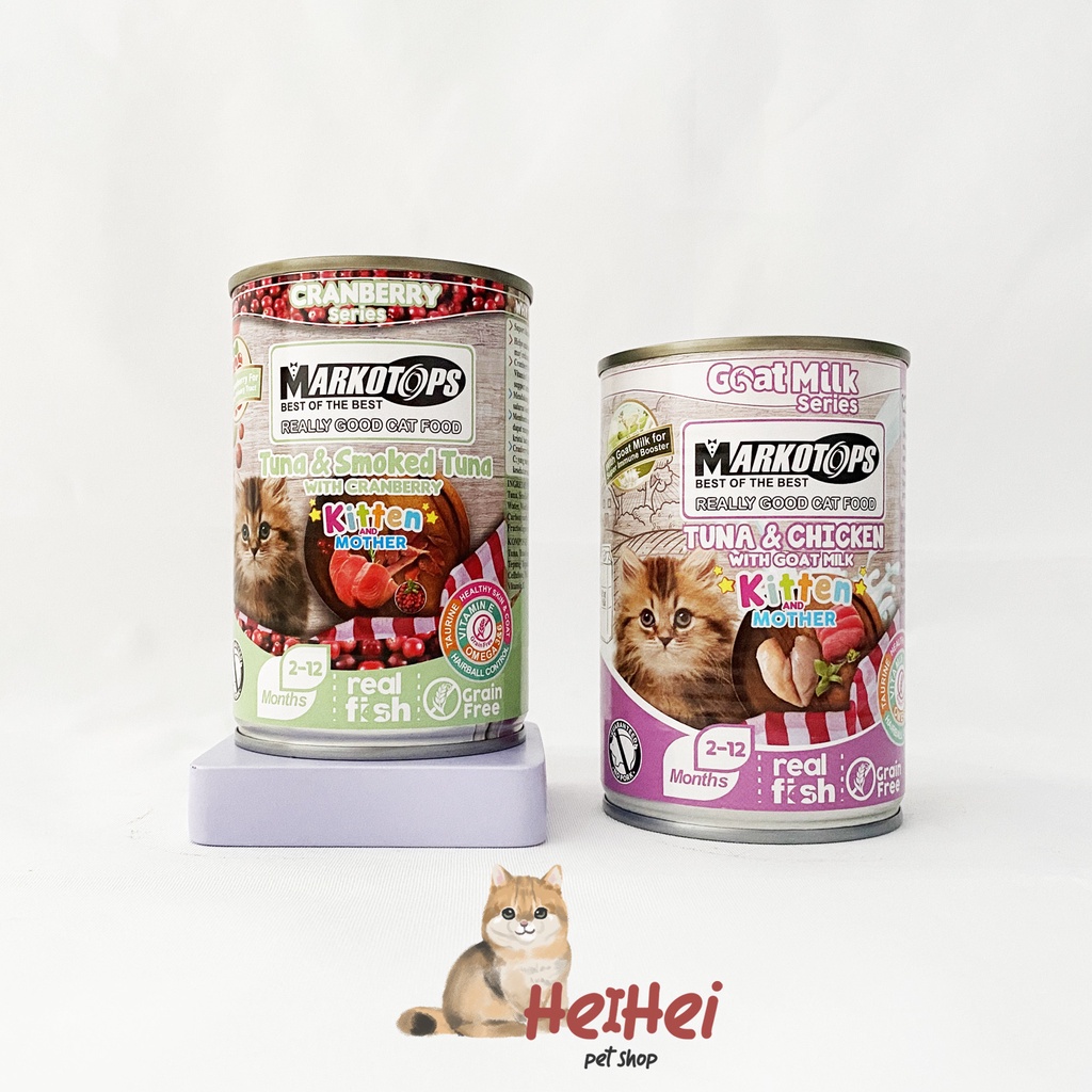 Markotops Kitten Mother Kaleng 400 gr - Makanan Basah Anak Kucing Markotop 400 gr