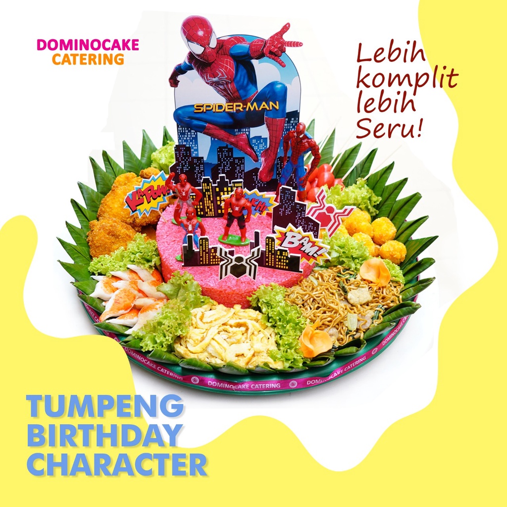 

Nasi Tumpeng - Tumpeng Birthday Character - Tumpeng Kids Paket 15 orang