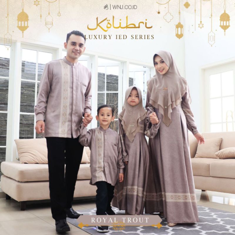 KOLIBRI Luxury Eid Series WANOJA Armany Silk Family Set Couple Keluarga Sarimbit Seragam Lebaran