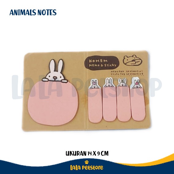 

Sticky Note bentuk hewan 4 plus 1