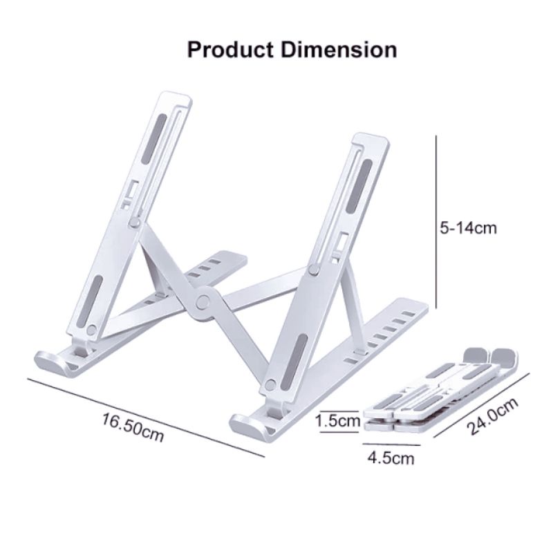 Holder Stand Laptop Multifungsi Folding Braket Dudukkan Notebook Stand Lipat