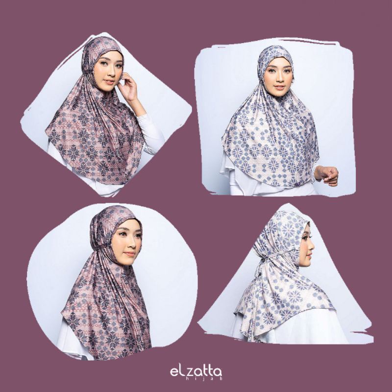 ELZATTA SABELYA WANALA HIJAB INSTAN TALI BERGO TALI MOTIF PREMIUM TERBARU