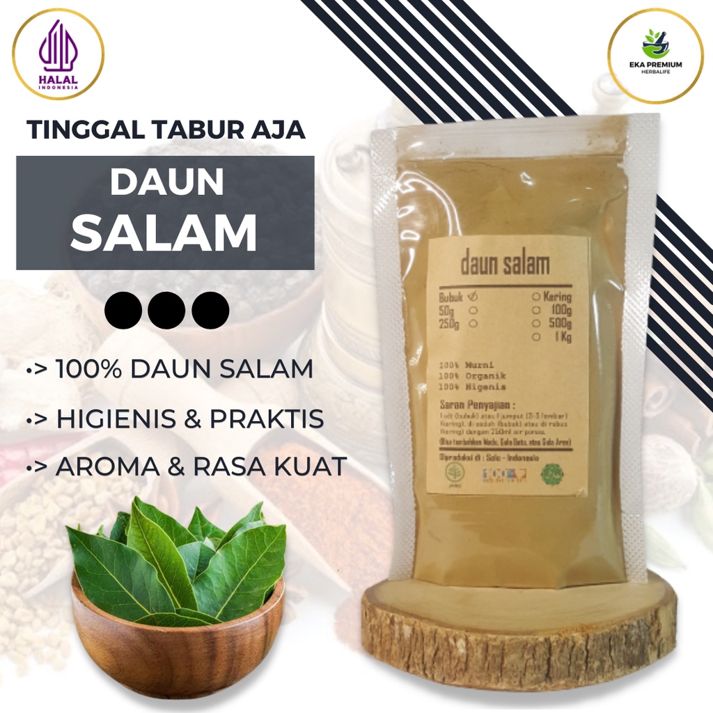 

Serbuk Daun Salam Bubuk Halus Murni Rempah Rempah Asli Kemasan Kering Lembut Bumbu Dapur Masak Penyedap Rasa Obat Ampuh Ramuan Herbal Tanaman Tradisional Penyakit Diabetes100 gr