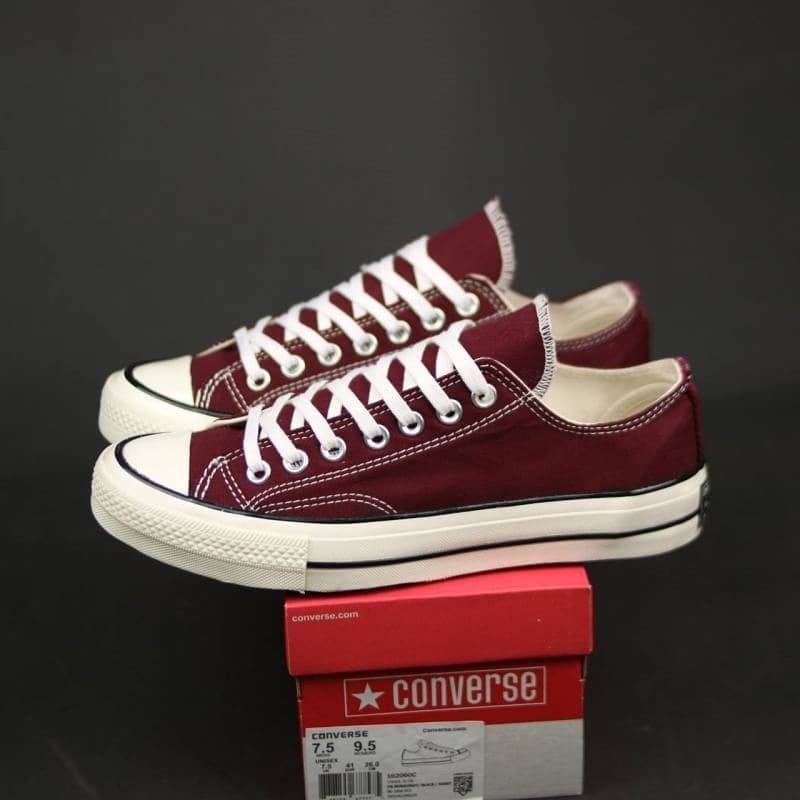 Sepatu Converse 70s Low Maroon Unisex Premium Quality