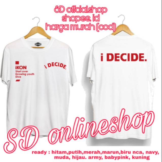 Kaos ikon I DECIDE start over growing youth dive