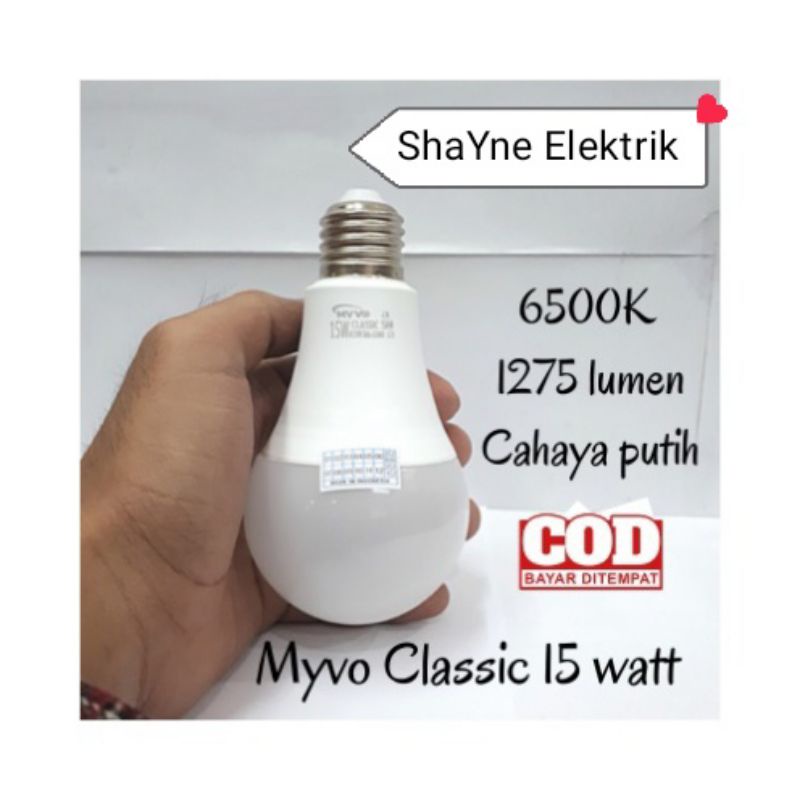 Lampu LED Bohlam MYVO CLASSIC 15 Watt Termurah