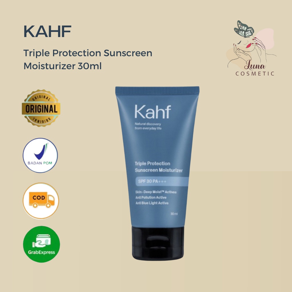 KAHF Triple Protection Sunscreen Moisturizer 30ml