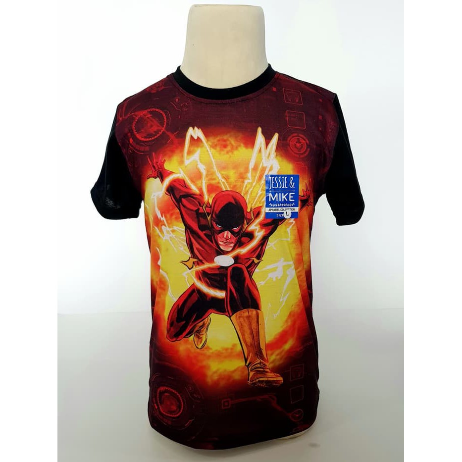  Kaos  Baju  Anak Cowok THE FLASH KAL006 Original Merk 