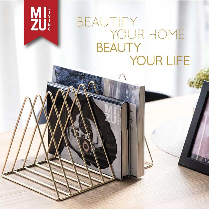 SUBLIMELY GOLDEN BERMUDA File Sorter Mail Holder Magazine Newspaper Rack Desktop Organizer Rak Emas