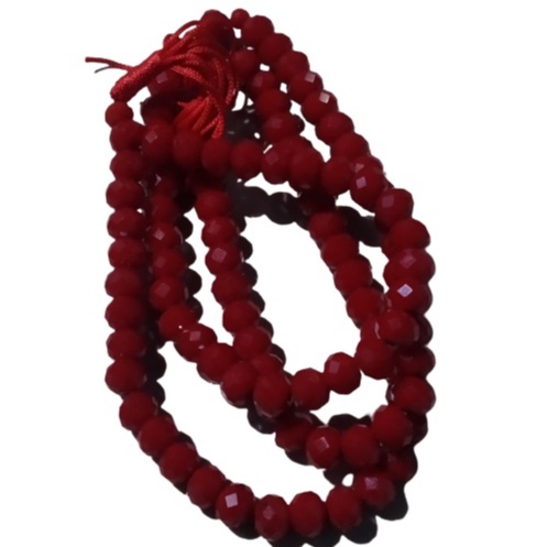 Tasbih Coral Merah Marjan Cutting Isi 99 Butir dan Gelang Batu Coral Merah Marjan Top Quality