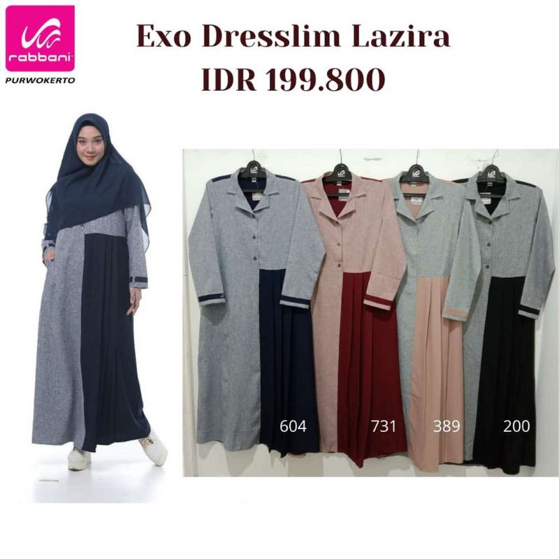 Rabbani Exo Dresslim Lazira- Gamis Lazira