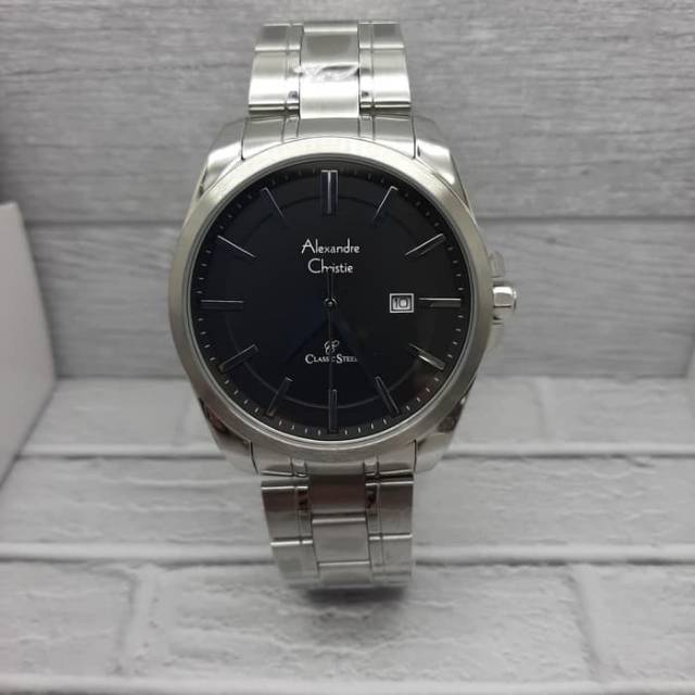 ALEXANDRE CHRISTIE PRIA AC 8404 MD ORIGINAL ( SILVER BLACK DIAL )