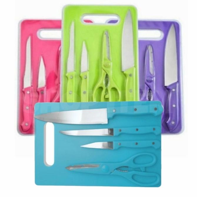 

PROMO Piasu Set Telenan 5 in 1 / Pisau set Gunting Telenan MURAH