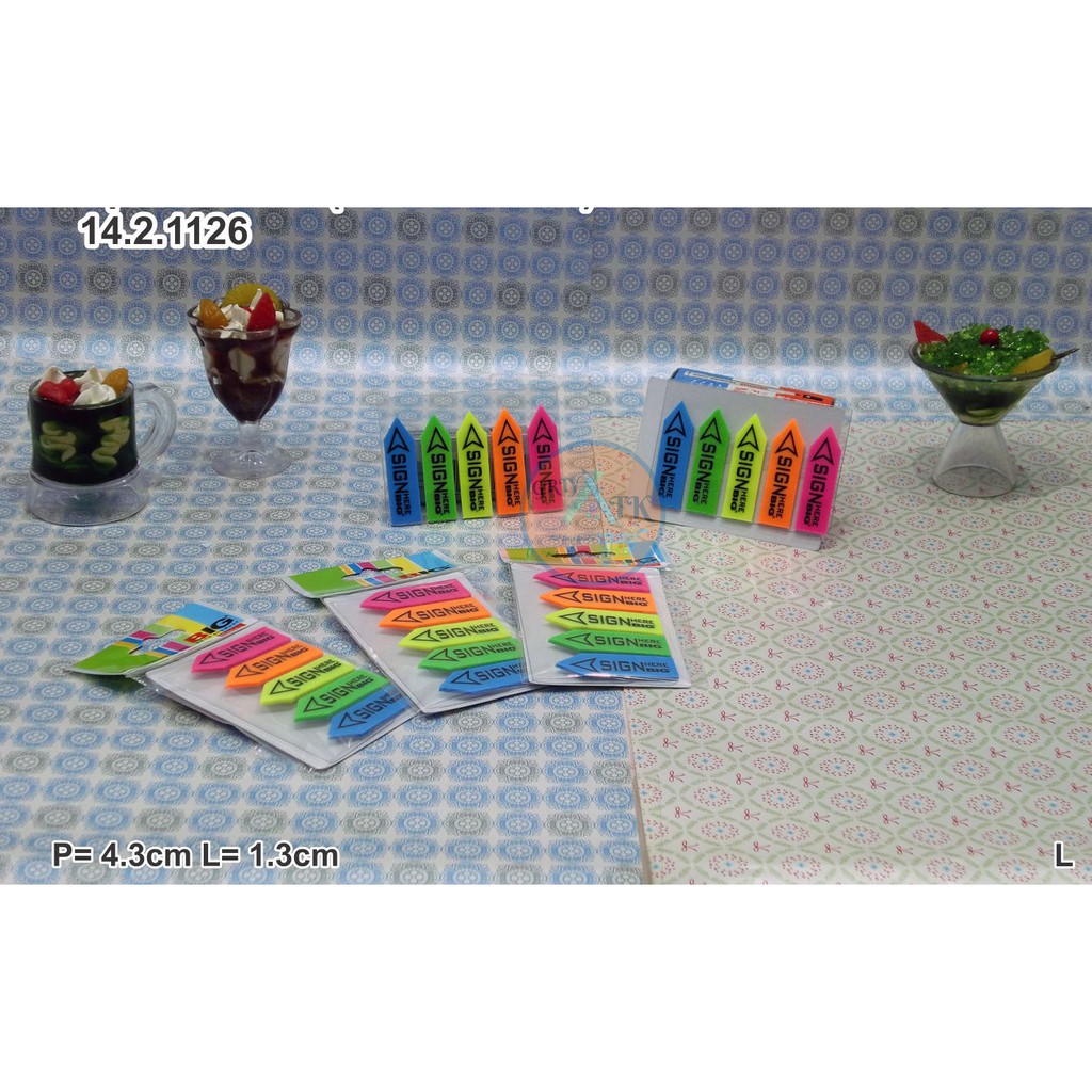 Jual Sticky Note Post It Big Warna Sign Here Ukuran X Cm