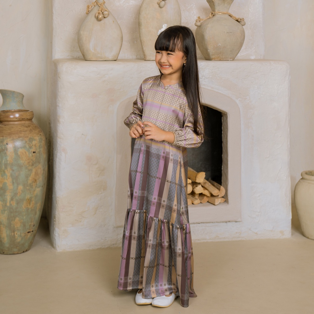 Maydee Sarimbit Ayle Series Violet-Dress Kids Violet