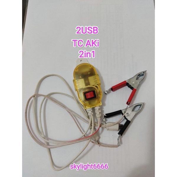 T/c Aki 2usb 2in1 Returan/Rusak